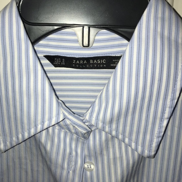 Zara Oversized Striped Blouse - Picture 2 of 3